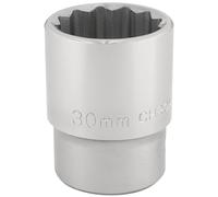 Draper 30Mm 3/4" 12 Point Chrome Socket Standard Length 16698