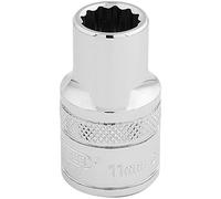 Draper 33095 - Chiave a bussola a 12 punte, attacco quadro da 1/2", misura 11 mm