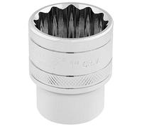 Draper 33725 - Chiave a bussola quadrata da 1/2", in cromo lucido, misura 1", colore: Blu