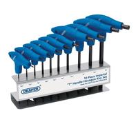 Set Di Chiavi A Esagono T Draper Imperiale 10 Pezzi Con Supporto Da Muro 33871