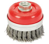 Draper 41449 80mm X M14 Twist Nodo Spazzola Metallica Tazza