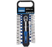Draper 41588cm Quadro Dr.Combinato MM/Af Presa E Set Cricchetto (22 Pezzi)