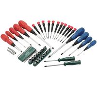 Draper 47646 - Cacciavite con set di punte e attacchi, 67 pz
