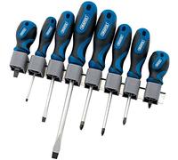 Draper 48933 - Set 8 cacciaviti, con impugnature morbide