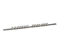 Draper 50583 - Barra di fissaggio per bussola, attacco quadro da 1/2", con 14 clip
