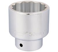 Draper 50Mm 3/4" 12 Point Chrome Socket Standard Length 16707