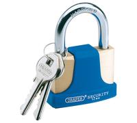 Draper 52mm Ottone Massiccio Lucchetto E 2 Tasti Con Acciaio Temprato 64166