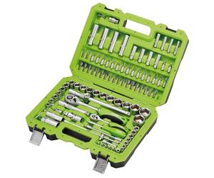 Draper 55318 1/4" e 1/2" Sq. Dr. Kit di utensili metrico (100 pezzi)