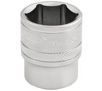 Draper 6 Punto Metrico Presa 1cmD 19mm Standard Lunghezza Cromo Satinato 16545