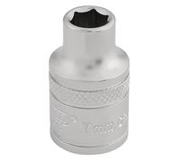 Draper 6 Punto Metrico Presa 1cmD 7mm Standard Lunghezza Cromo Satinato 16532