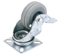 Draper 60275PB SWL-Rotella Girevole in Gomma, 70 kg, con Freno, Blu, 75 mm