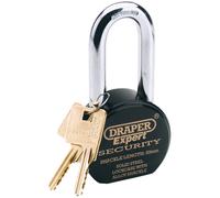 Draper 63 x 50mm Resistente Acciaio Inossidabile Lucchetto E 2 Chiavi 64207