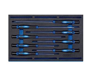 Draper 63399 - Set di 8 cacciaviti di precisione extra lunghi, con inserto 1/4 Eva