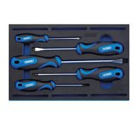 Draper 63400 Impugnatura Morbida Cacciavite Set IN 1/4 Cassetto Eva Inserto (5