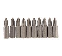 Draper 64060 No.1 1/4" Hex Cross Slot Inserto Bit 25mm Lungo (10 Pezzi)