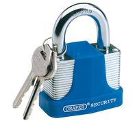 Draper 64183 65mm Laminato Lucchetto IN Acciaio E 2 Chiavi