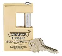 Draper 64203 - Lucchetto in ottone con 2 chiavi 76 mm