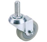 Draper 65475 75mm Diametro Girevole Bullone Fissaggio Rotella IN Gomma - S.W.L