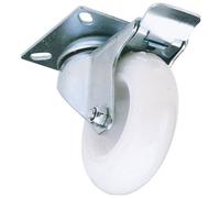 Draper 65499 Ruota In Nylon Con Freno E Piastra Girevole Da 75Mm - S.W.L. 70Kg