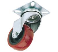 Draper 65513 Ruota In Poliuretano Con Piastra Girevole Da 75Mm - S.w.l. 70Kg