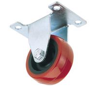 Draper 65522 100mm Diametro Fisso Piastra Fissaggio Poliuretano Ruota - S. W. L.