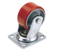 Draper 65523 100 mm-Diameter Polyurethane Castor Swivel Plate Fixing