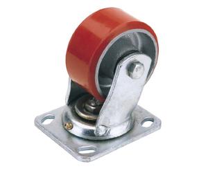 Draper 65523 100 mm-Diameter Polyurethane Castor Swivel Plate Fixing
