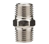 Draper 70859 1/4" maschio doppia raccordo aria, argento