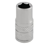 Draper 7mm 0.6cmD 6 Punto Presa Standard Lunghezza Raso Finire Zigrinato Anello