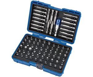 Draper 82396 - Set di cacciaviti e porta punte magnetiche, 80 pezzi, colore: Argento