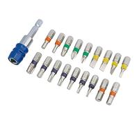Draper 82402 - Set di punte per cacciavite colorate con supporto magnetico (19 pezzi)