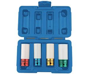 Draper 82972 1/2" Sq. Dr. Dado ruota Prese per cerchi in lega (4 pezzi)