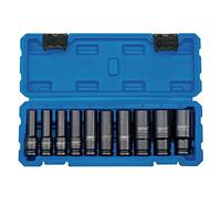 Draper 83096 - Set di chiavi a bussola a impatto profondo, 1/2", 10 pezzi