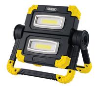 Draper 87696 10W Pannocchia LED Ricaricabile Doppio Luce da Lavoro - 850 Lm