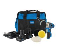 Draper 99727 Bufera Force 10.8V Mini Lucidatrice Kit (2x 4Ah,Caricatore & Borsa)
