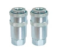 Draper Accoppiamento Rapido Femmina 1/4" Confezione Da Due 70864