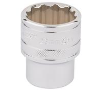 Draper Alta Torsione 1.3cmD 23mm 12 Punto Cromato Presa Standard Lunghezza 33370