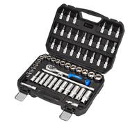 Draper Alta Torsione Metrico Presa E Punta Set 1cmD 58 Pezzi Profondo E Standard