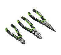 Draper Alto Leva Pinza Set Verde 3 PC Lato Taglio Naso Lungo Combinazione 28035