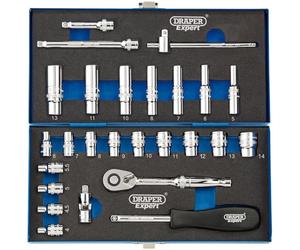 Draper B26 M/MC/B - Set di bussole, blu, 1/10,2 cm, set di 26 pezzi