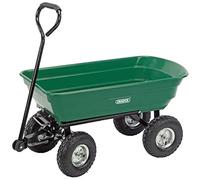 Draper Carrello da Giardino Resistente, Carrello con Maniglia da Traino, Carrello da Giardino con Ruote con carico di 200 kg | 58553