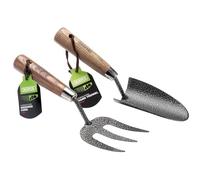 Draper Cazzuola e rastrello da Giardino 83776 Acciaio al Carbonio Resistente, con Manici in Legno di Frassino (2 pz)
