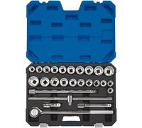 Draper Combinato MM/Af Presa Set 1.9cmD 26 Pezzi 12 Punto Cromato 16484