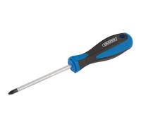Draper Croce Fessura Screwdriver No.2 X 100mm Impugnatura Morbida Magnetico Tip