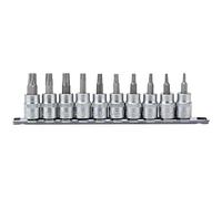 Draper d-tx/10/55 3/8" SQ. Dr. 48 mm Long Star & # 174; Torx bit set (10 pezzi), blu