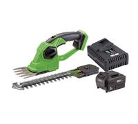 Draper D20 20V 2-in-1 Erba E Tagliasiepi con Batteria & Veloce Caricabatterie