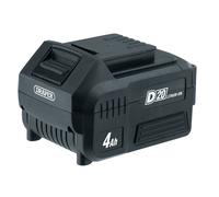 Draper D20 20V Batteria Al Litio 4.0Ah Charge Indicatore Quick Release Pulsante