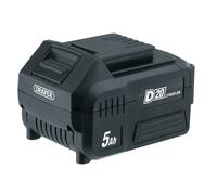 Draper D20 20V Batteria Al Litio 5.0Ah Charge Indicatore Quick Release Pulsante