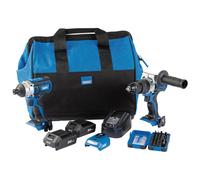 Draper D20 Trapano Combi Urto Driver Kit 2 X 2.0Ah Batterie Carica & Borsa 90471