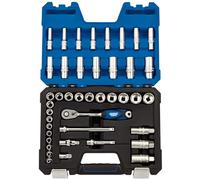 Draper D42MN/SG 3/20,3 cm SQ. Dr. Metric socket set (42 pezzi), blu
